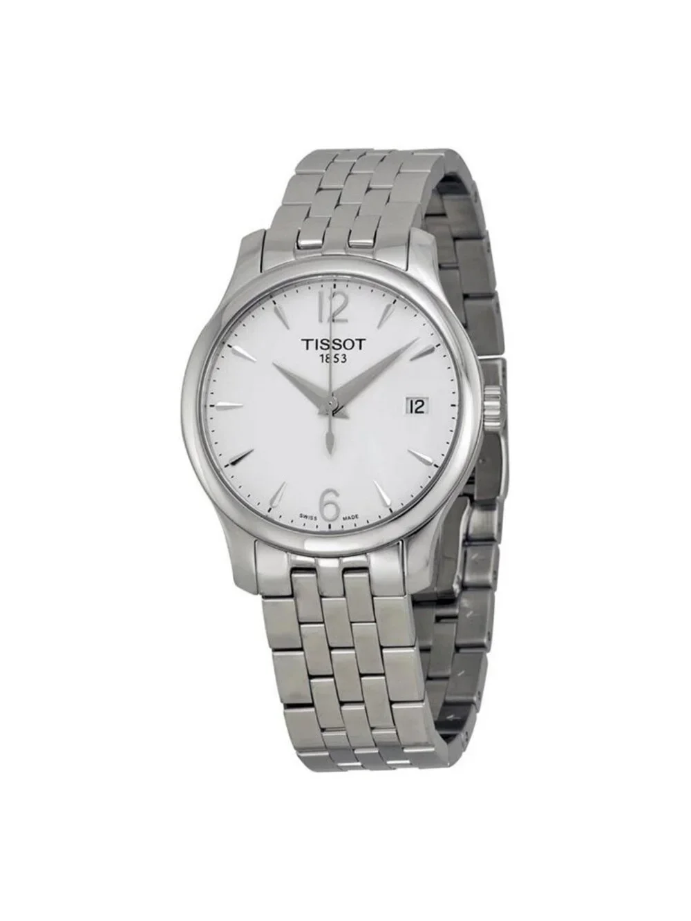 NWT Tissot Tradition Silver Dial Ladies Watch T0632101103700